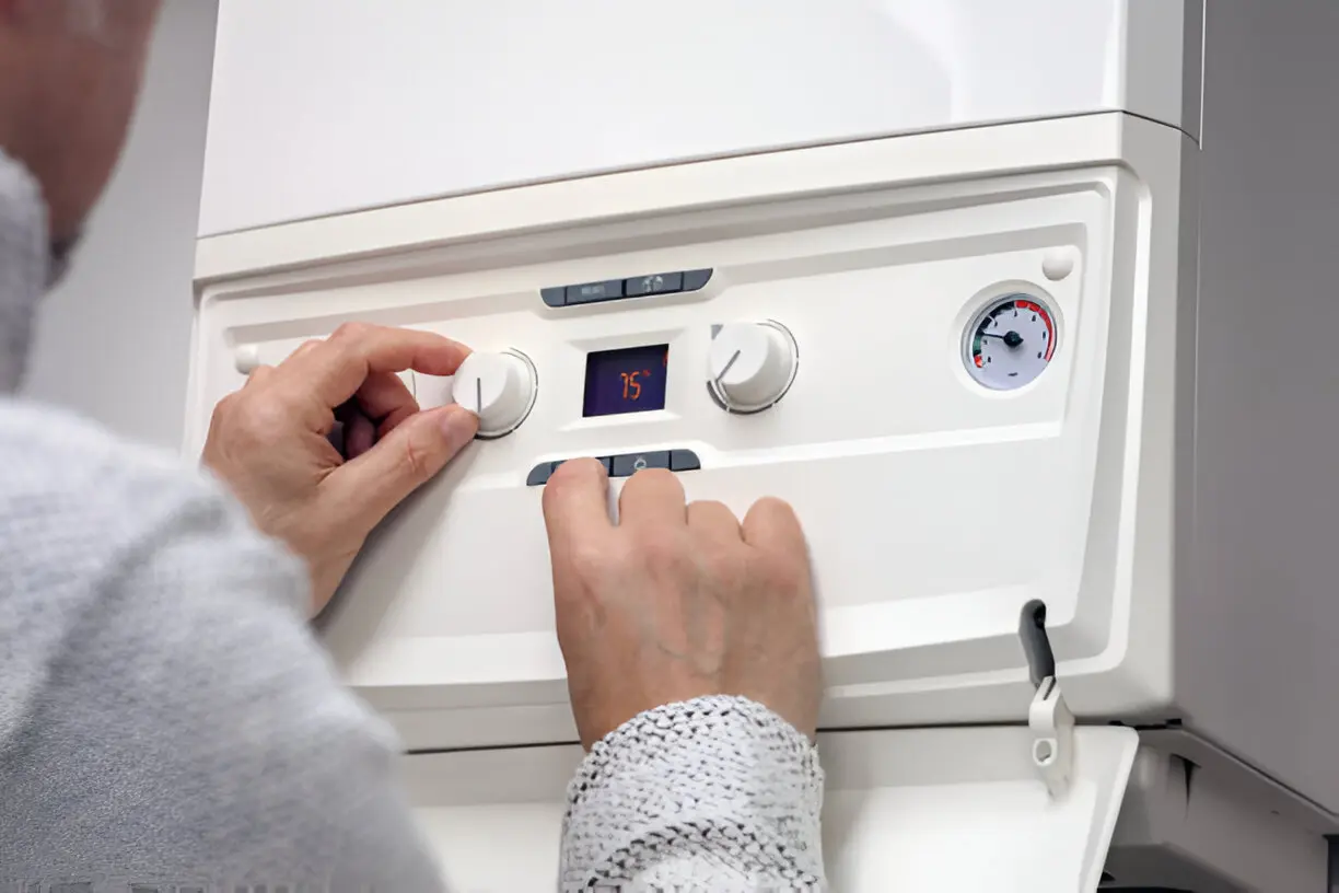Home 15 Heating technician inspecting a residential heating system in Orlando
